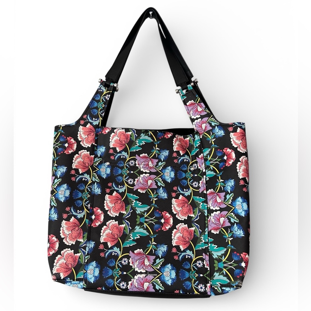 Nanette Lepore Damask Floral Tote Bag Purse